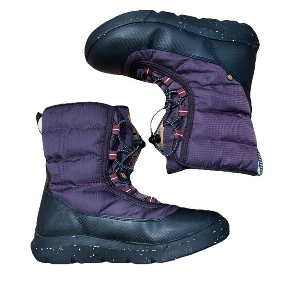 Bogs Girls' 4 Boot Skyline Snowcata Winter Round Toe Insulated Waterproof Snow - Picture 6 of 8